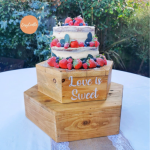 Two Tier Hex Cake Stand