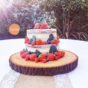 Log Slice Cake Stand