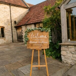 Personalised Welcome Sign - Natural Oak