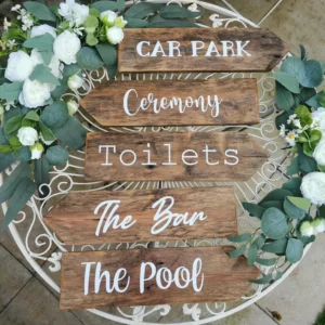 Custom Wooden Arrow Signs - Hire