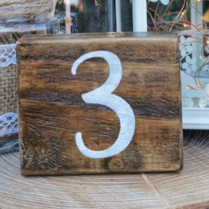 Table Numbers Dark