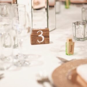 Rustic Block Table Numbers