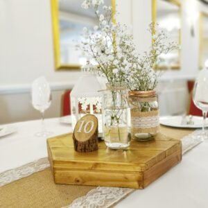 Rustic Hexagon Table Centre Package