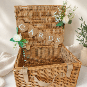 Rustic Wicker Wedding Card Basket