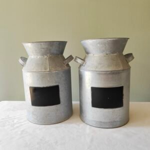 Rustic Galvanised Milk Churns