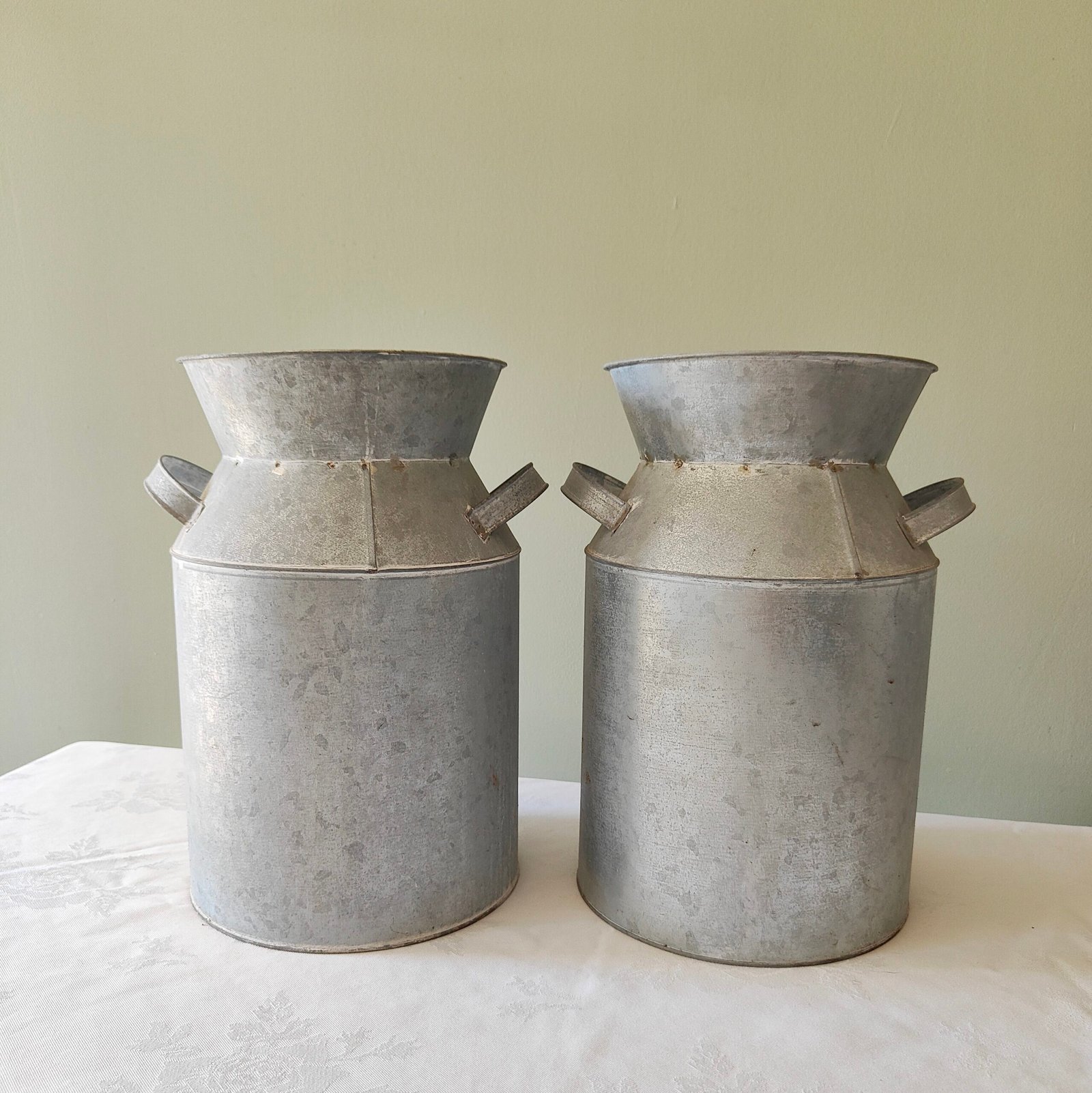 Rustic Galvanised Milk Churns - Image 4