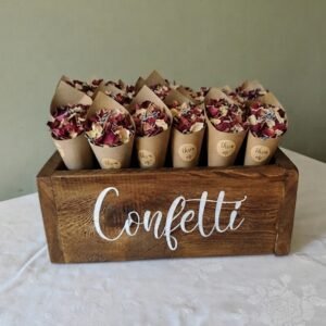 Rustic Wooden Confetti Crate