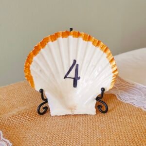 Gold Edge Shell Table Numbers