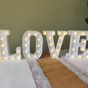 Tabletop Light-Up "LOVE" Letters