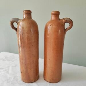 Vintage Stoneware Flagon Bottles